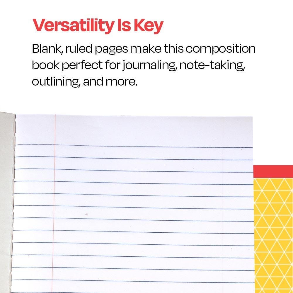 School Smart Flexible Cover Composition Book, 36 Sheets